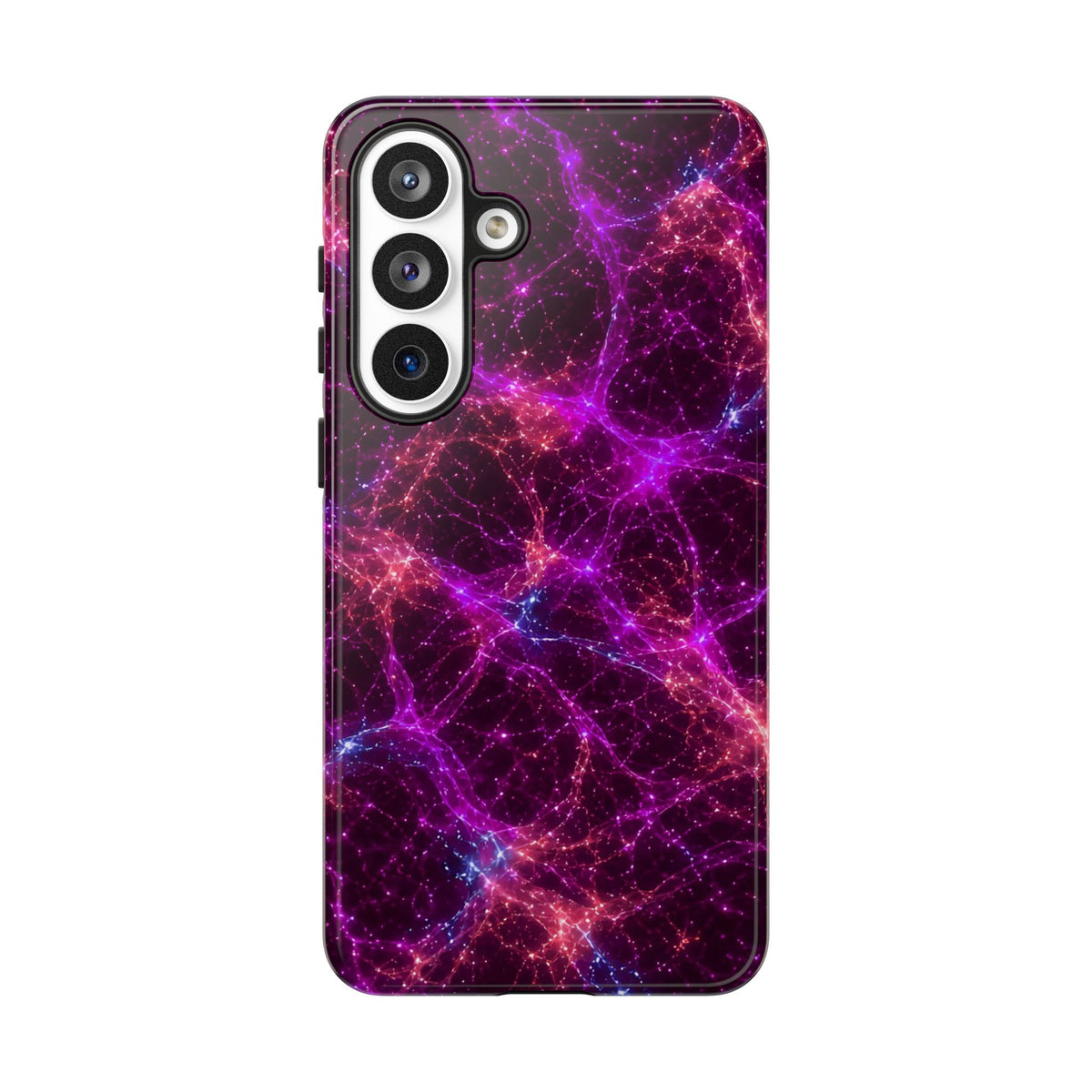 Neon Mycelium - Ember Orchid Phone Case
