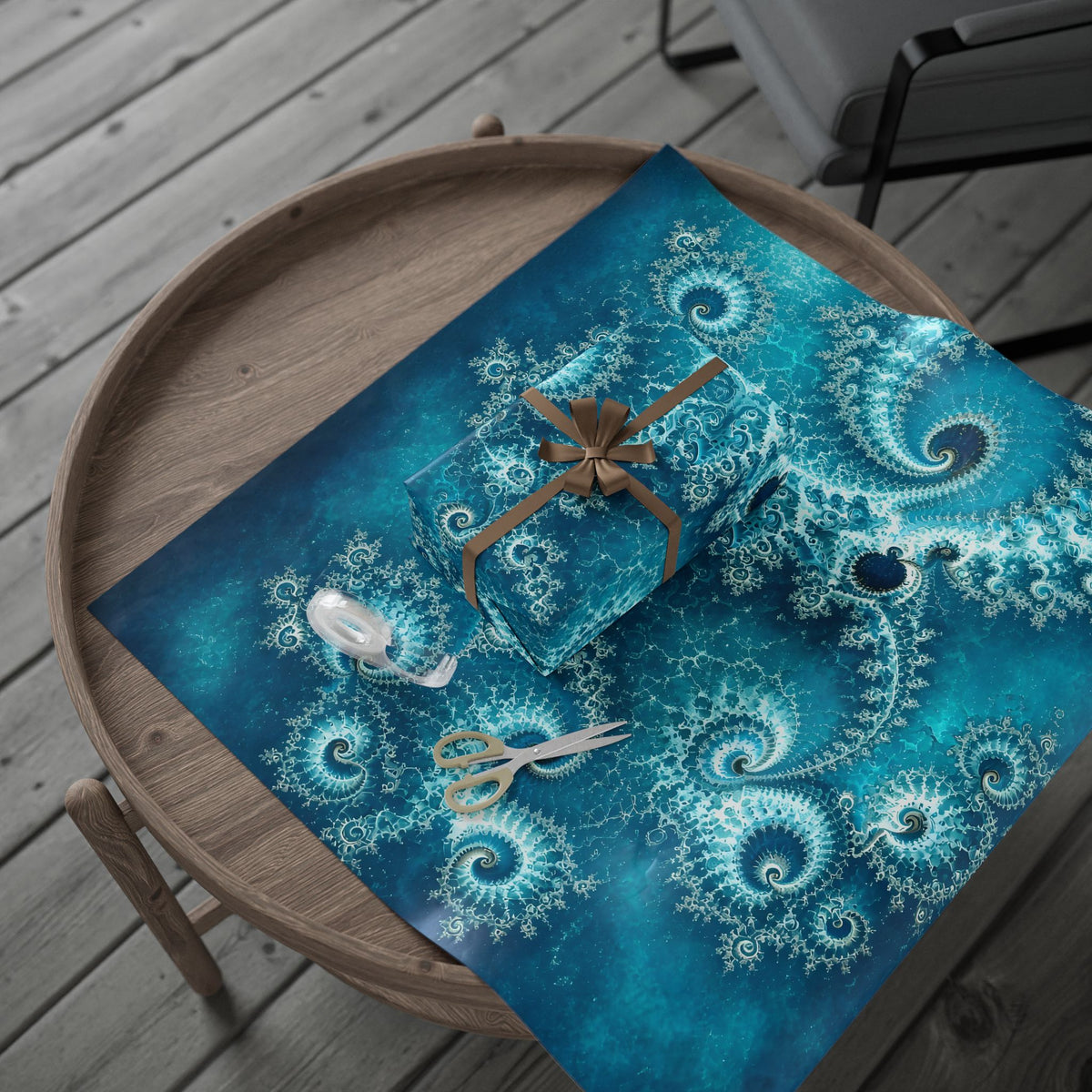 Copper Infinity - Lagoon Wrapping Paper