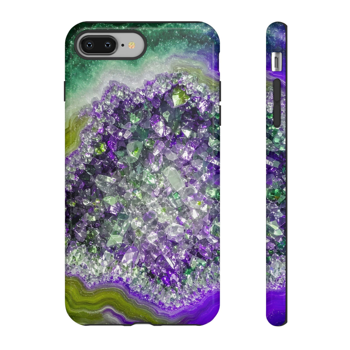Geode Core - Ruby Emerald Phone Case