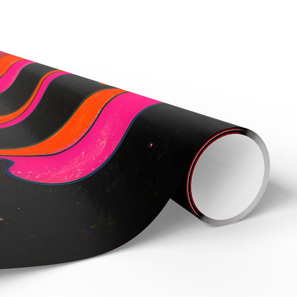 Fillmore Flow - Neon Orange & Magenta Wrapping Paper