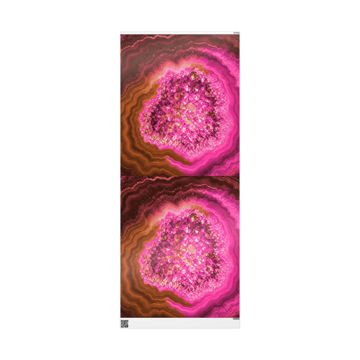 Geode Core - Terracotta Neon Wrapping Paper