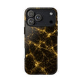 Neon Mycelium - Gold Filigree Phone Case