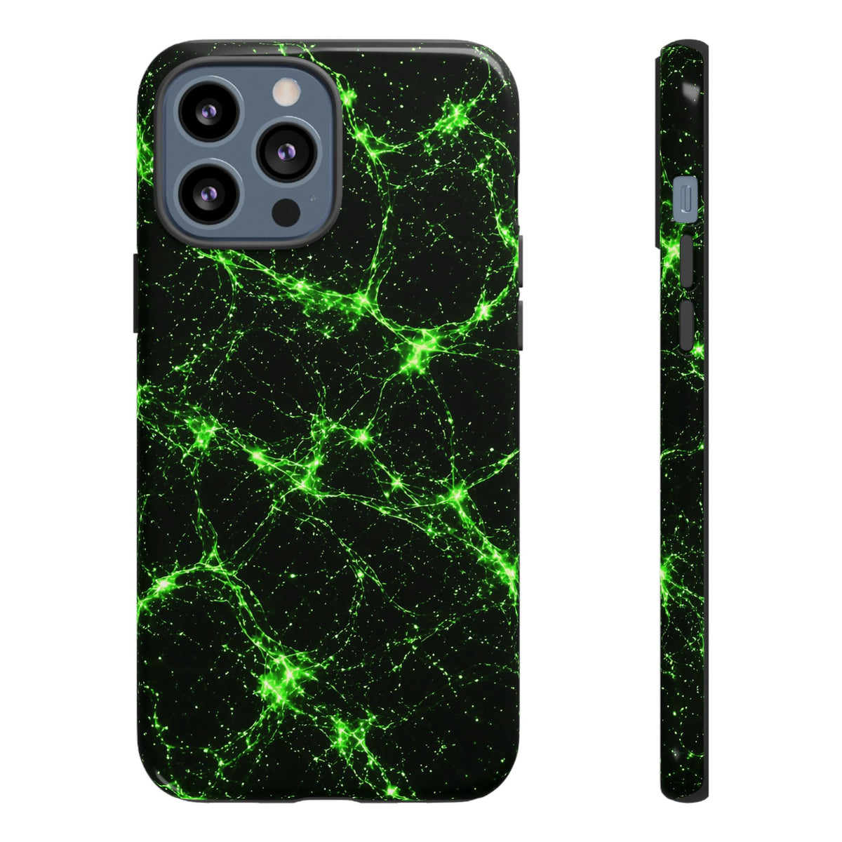 Neon Mycelium - Toxic Lime Phone Case