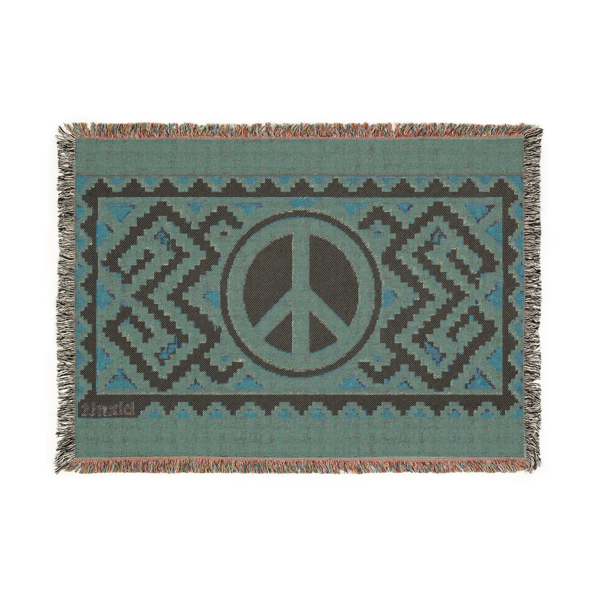 BLXNTT Orange Hippie Woven Blanket #3