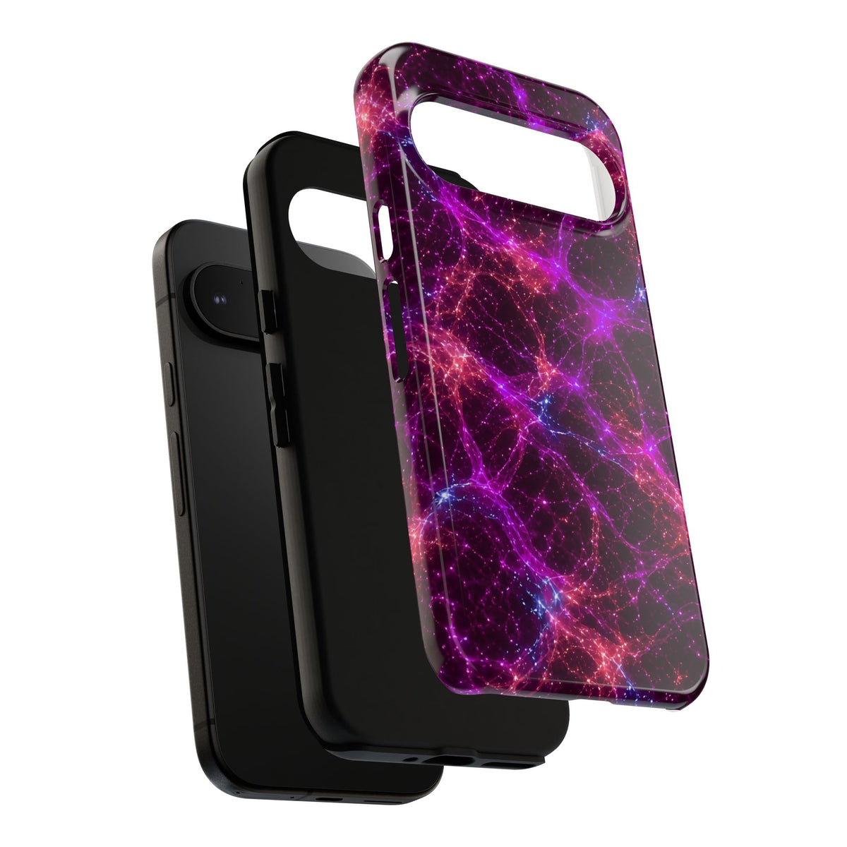 Neon Mycelium - Ember Orchid Phone Case