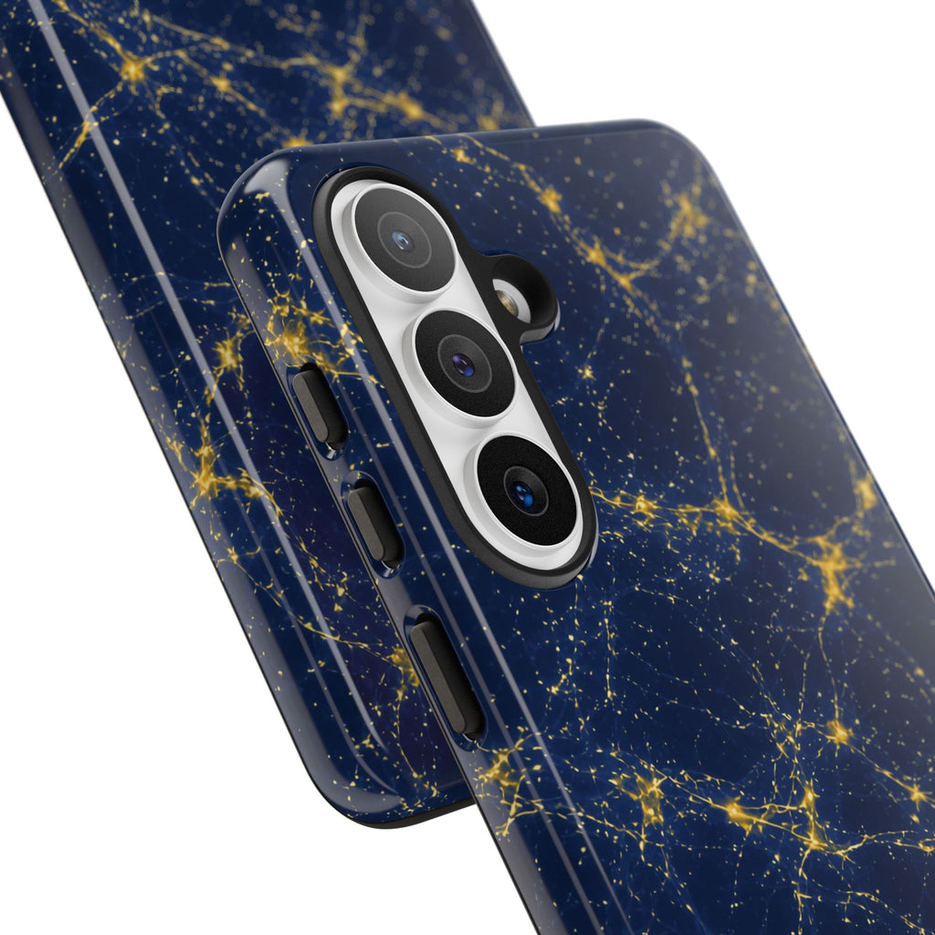 Neon Mycelium - Mustard Navy Phone Case