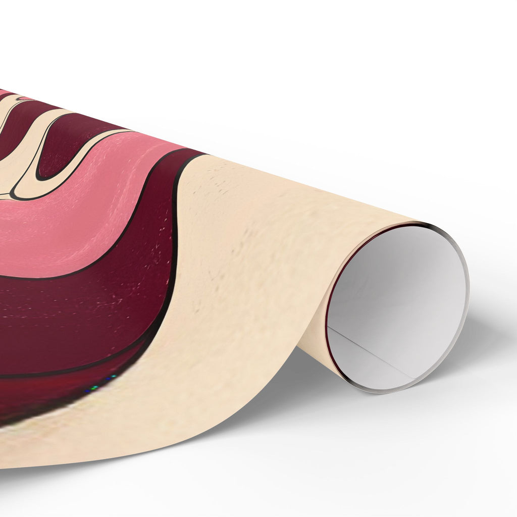 Fillmore Flow - Burgundy & Blush Wrapping Paper