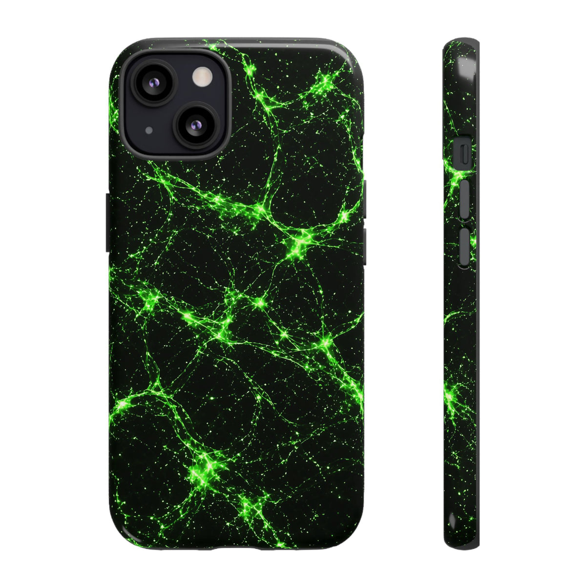 Neon Mycelium - Toxic Lime Phone Case