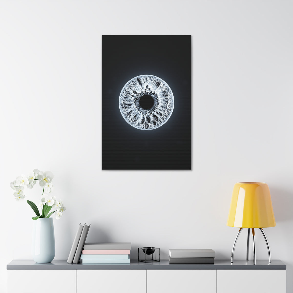 BLXNTT Iris – Lace Web Ice Silver Glossy Canvas