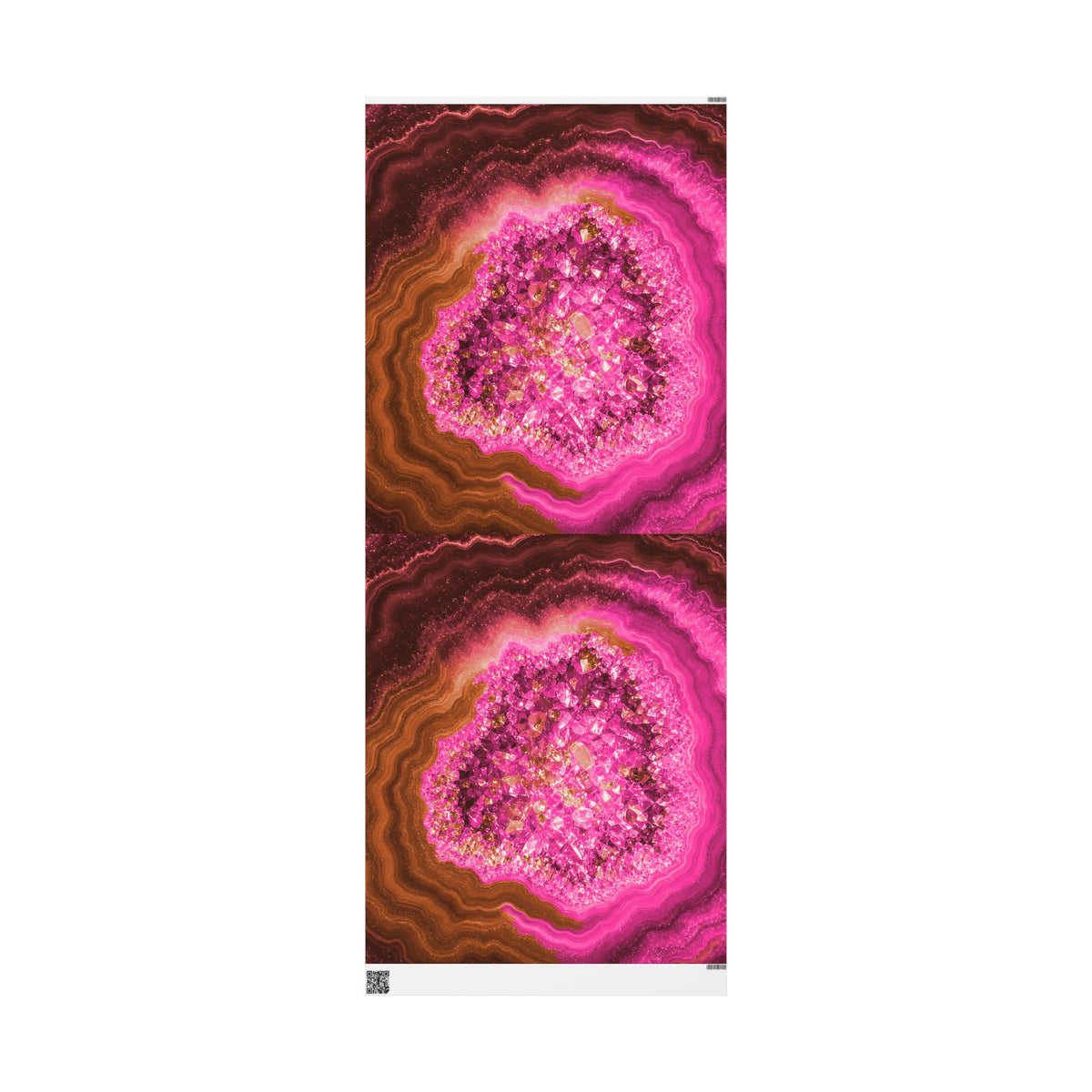 Geode Core - Terracotta Neon Wrapping Paper