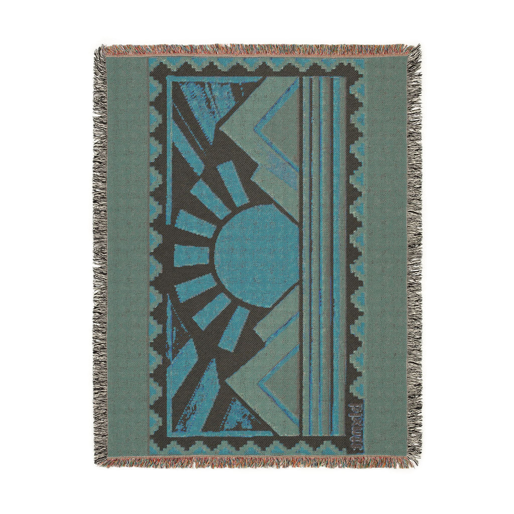 BLXNTT Orange Hippie Woven Blanket #1