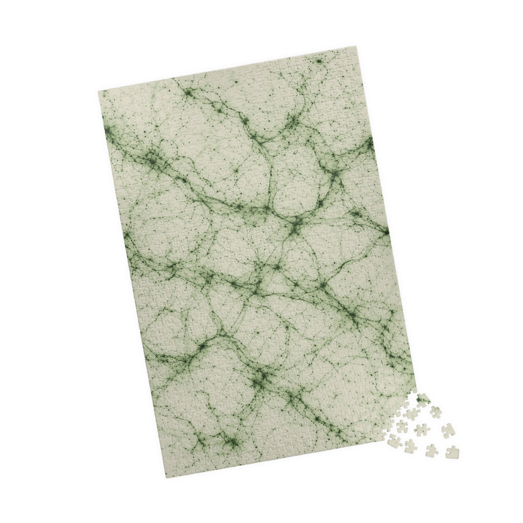 Neon Mycelium - Matcha Latte Jigsaw Puzzle