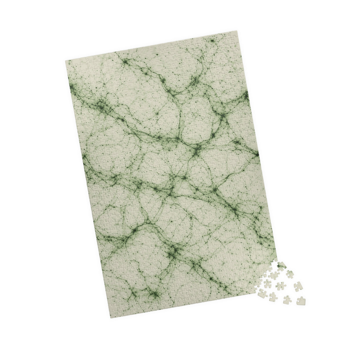 Neon Mycelium - Matcha Latte Jigsaw Puzzle