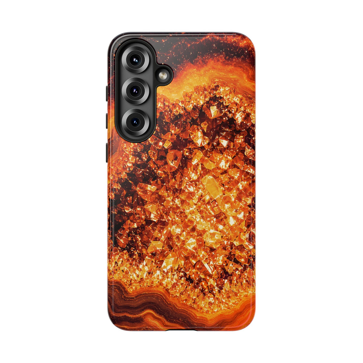Geode Core - Molten Lava Phone Case