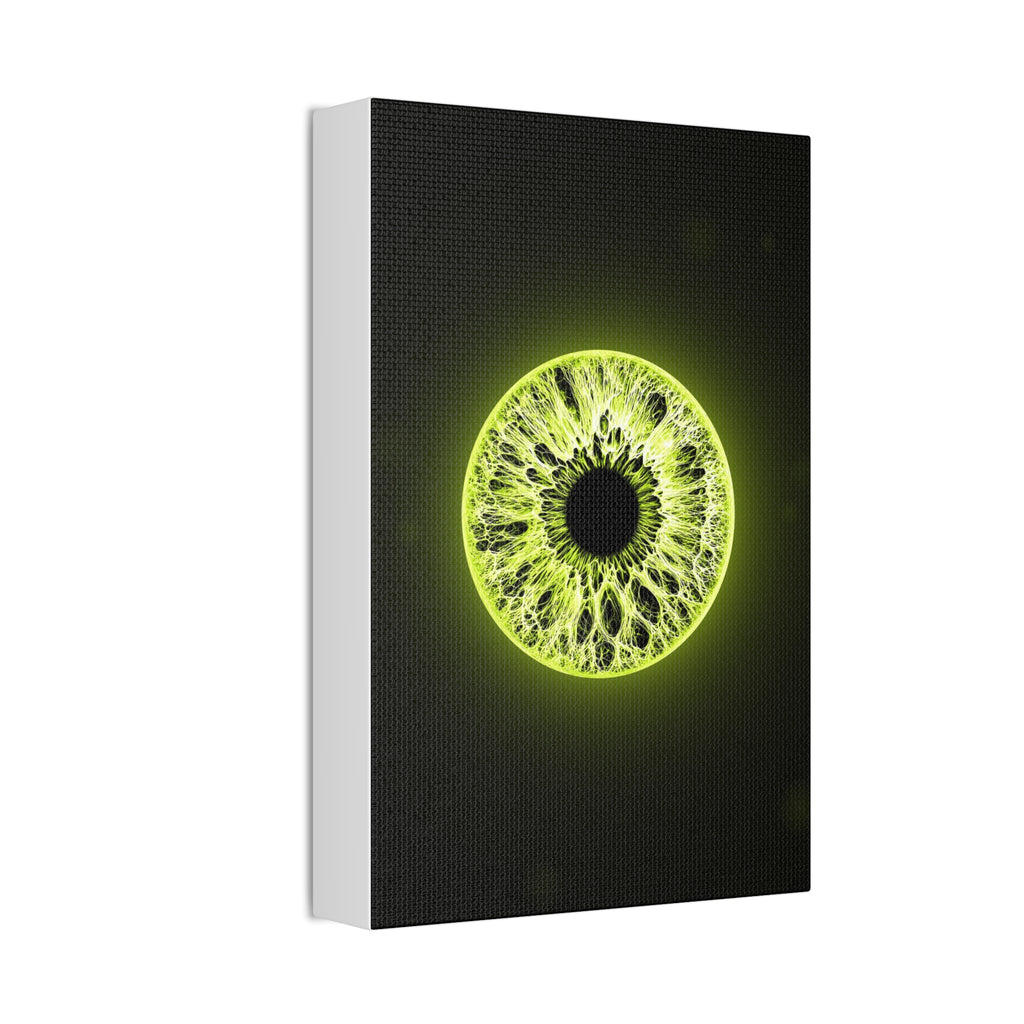 BLXNTT Iris – Lace Web Toxic Chartreuse Glossy Canvas