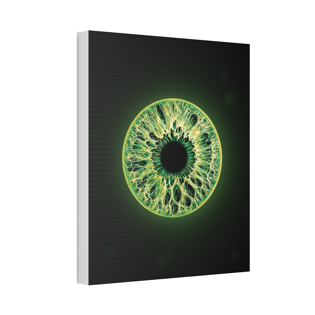 BLXNTT Iris – Lace Web Emerald Gold Glossy Canvas