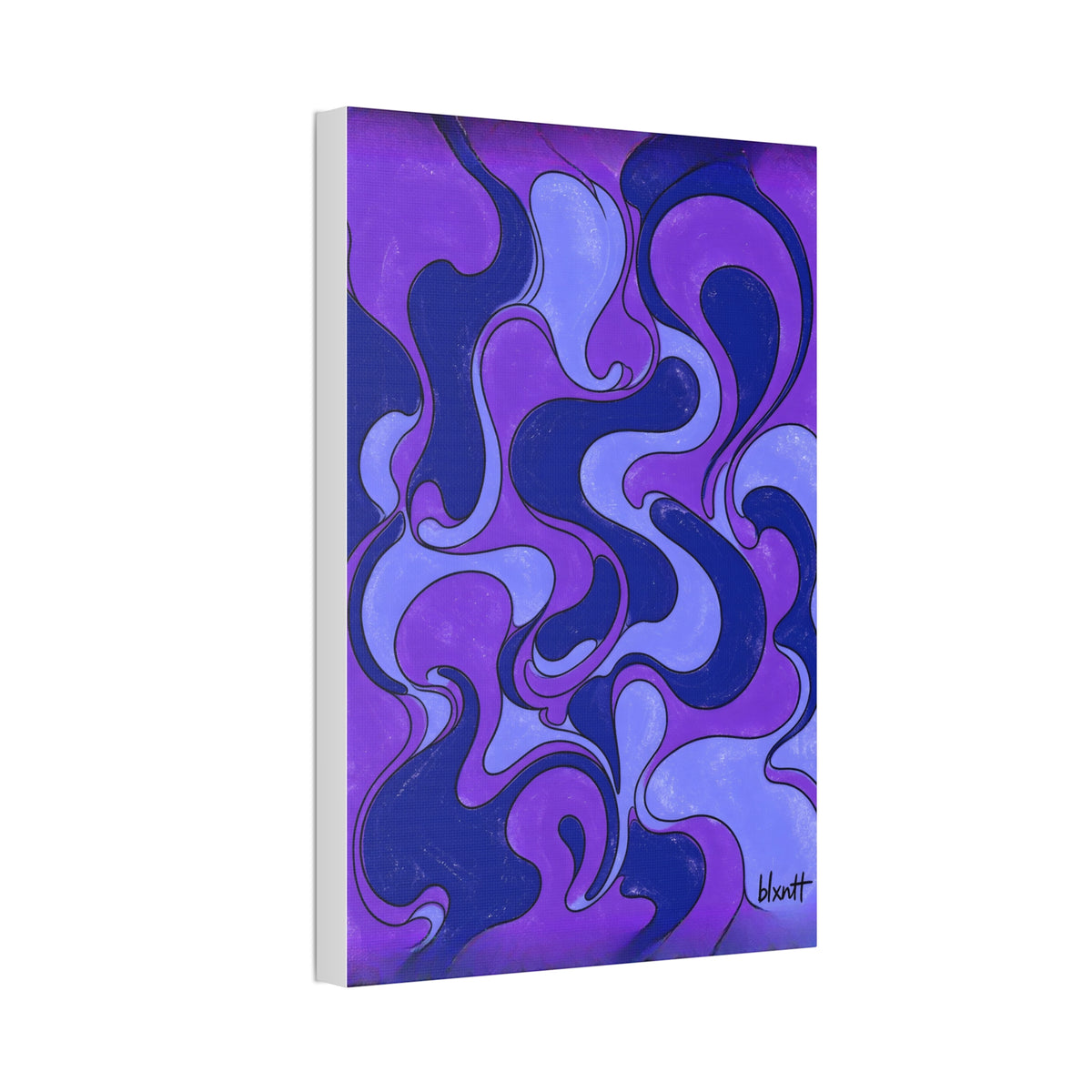 Fillmore Flow - Ultraviolet Glossy Canvas