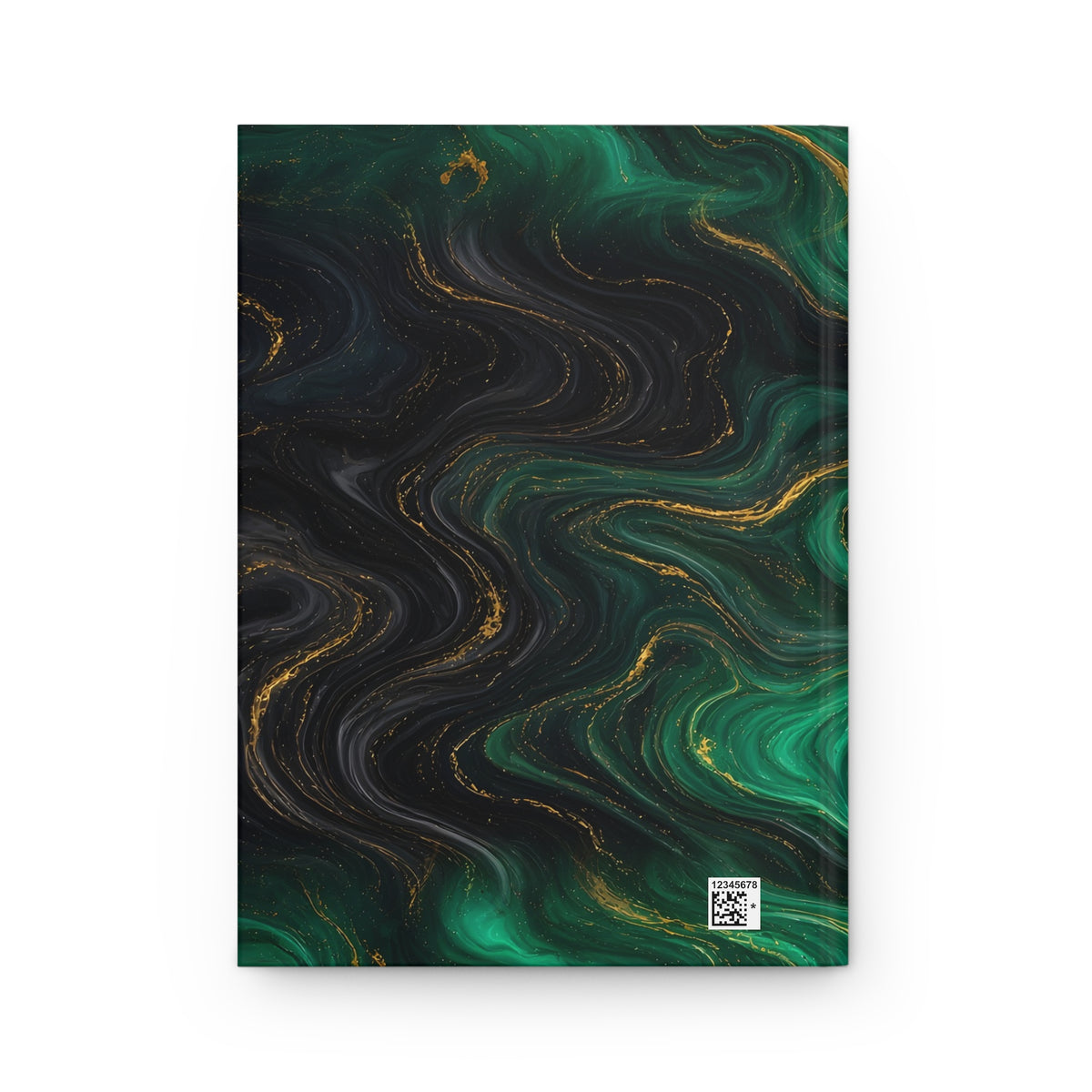 Emerald & Black Marble Hardcover Journal