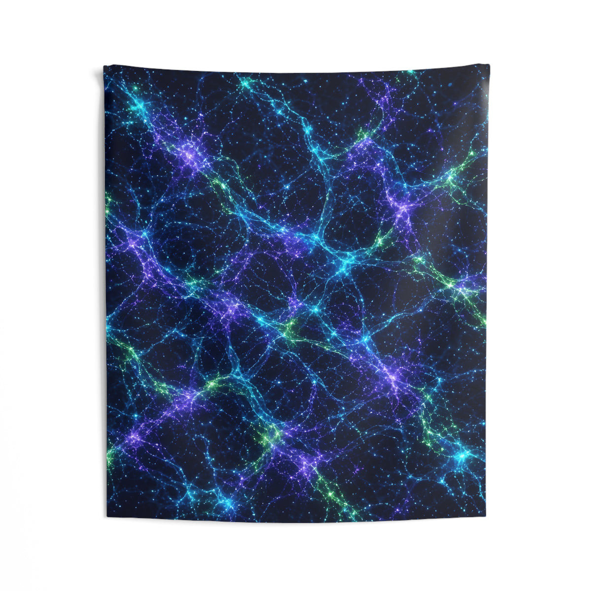 Neon Mycelium - Original Glow Tapestry