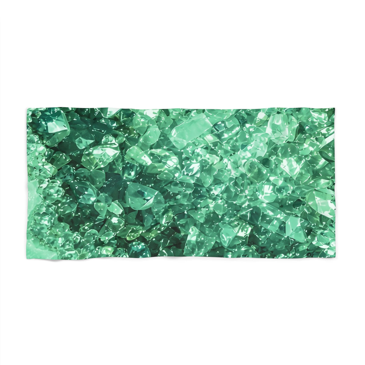 Geode Core - Jade Temple Beach Towel