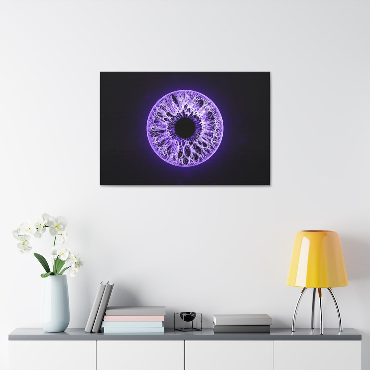 BLXNTT Iris – Lace Web Ultraviolet Glossy Canvas