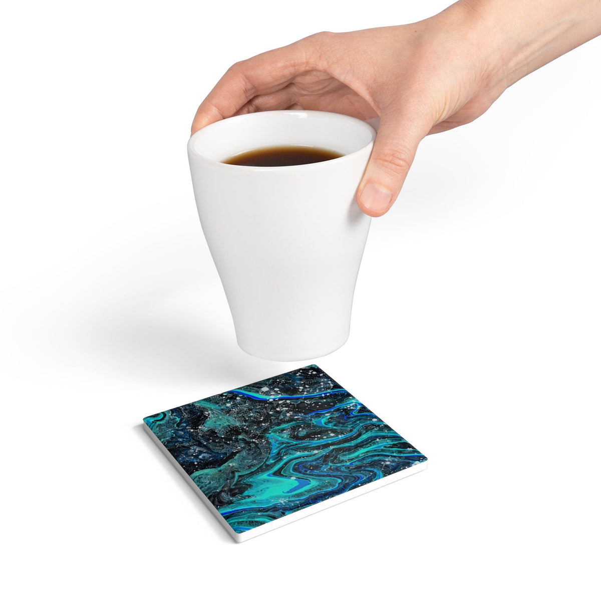 BLXNTT Deep Current Pour Ceramic Coaster