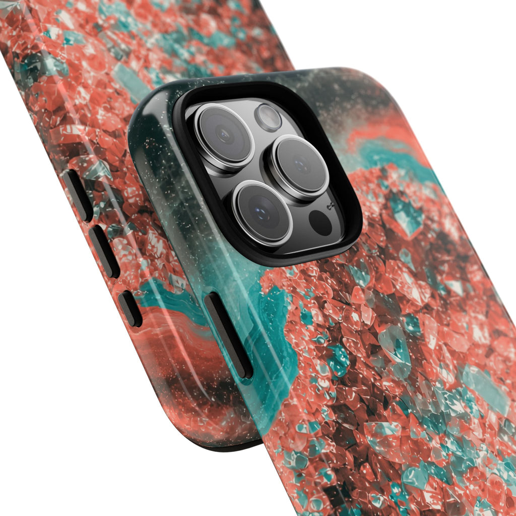 Geode Core - Coral Teal Phone Case