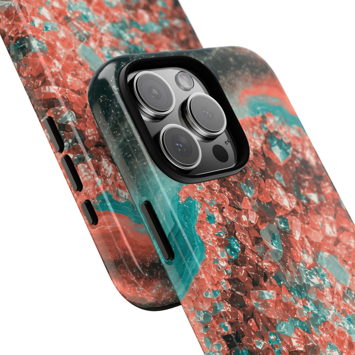 Geode Core - Coral Teal Phone Case