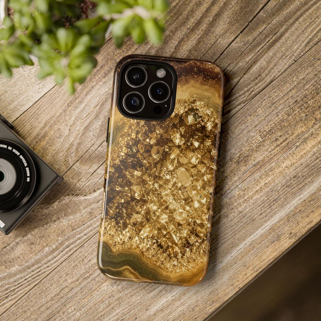 Geode Core - Gold Vein Phone Case
