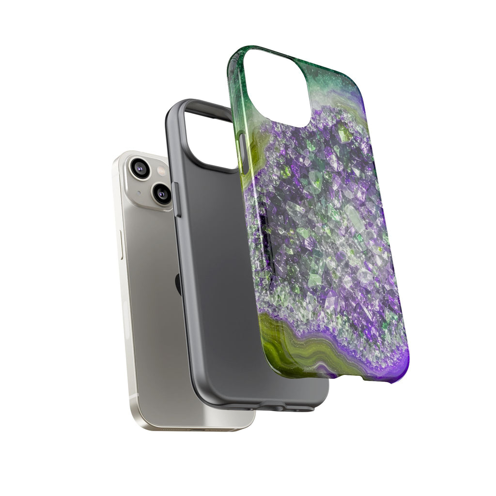 Geode Core - Ruby Emerald Phone Case