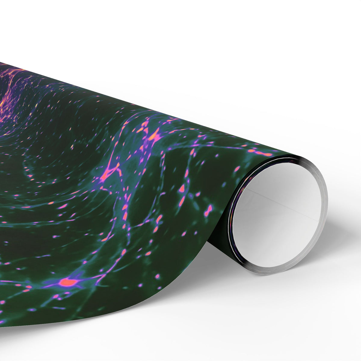 Neon Mycelium - Holographic Wrapping Paper