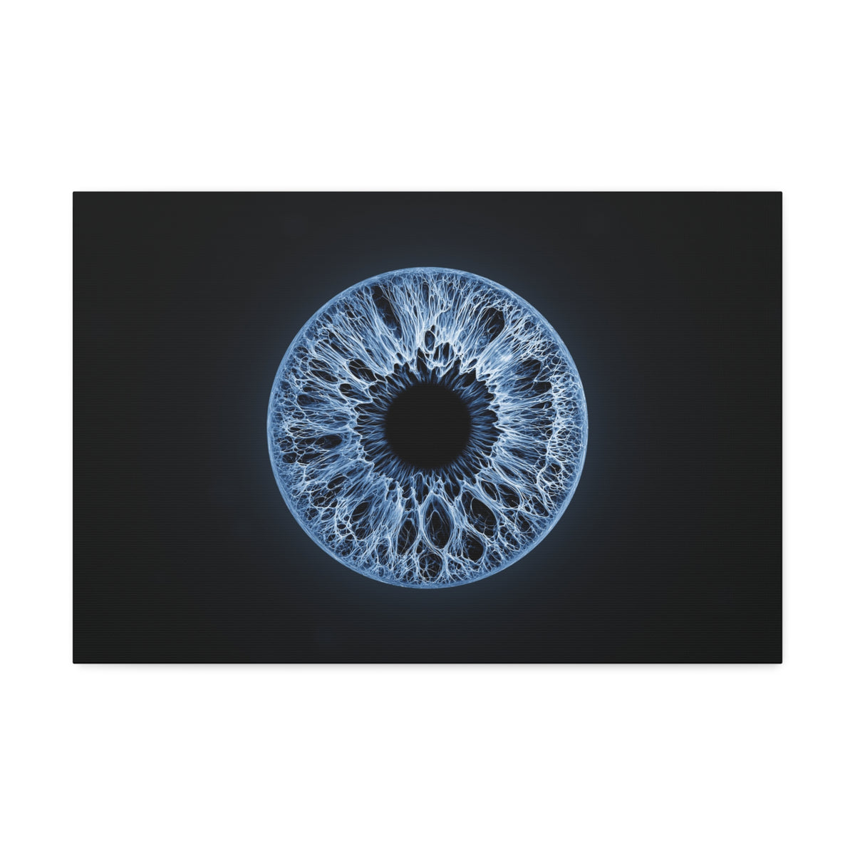 BLXNTT Iris – Lace Web Blue Glossy Canvas
