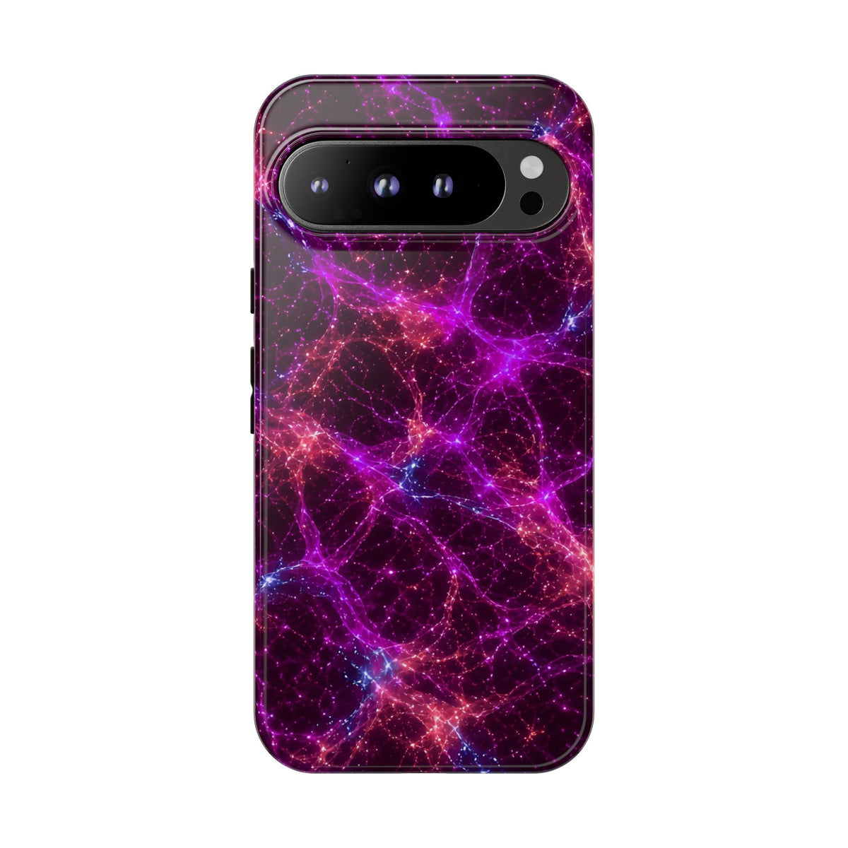 Neon Mycelium - Ember Orchid Phone Case