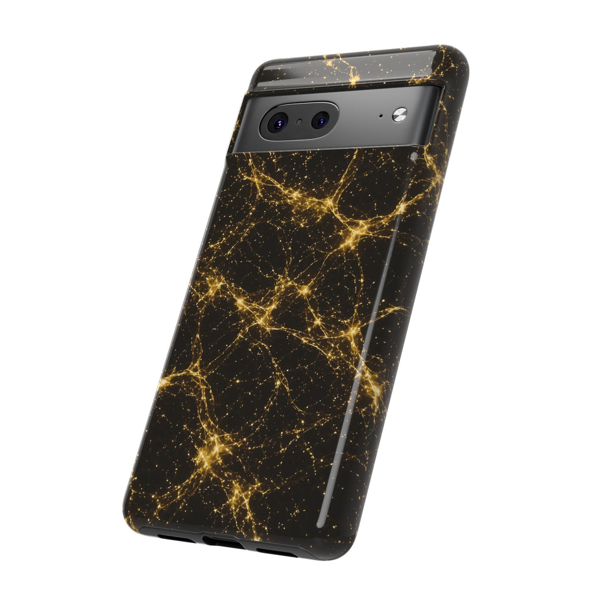 Neon Mycelium - Gold Filigree Phone Case