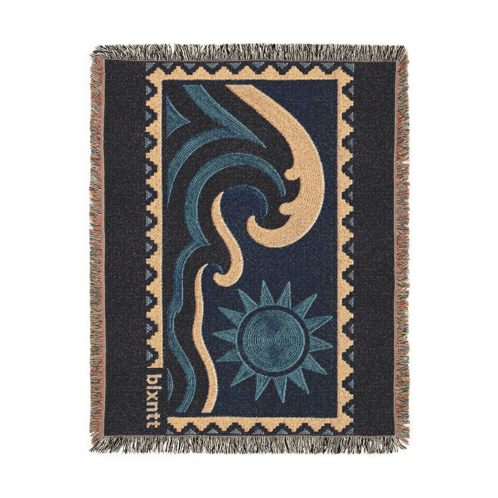 BLXNTT Blue Hippie Woven Blanket #1