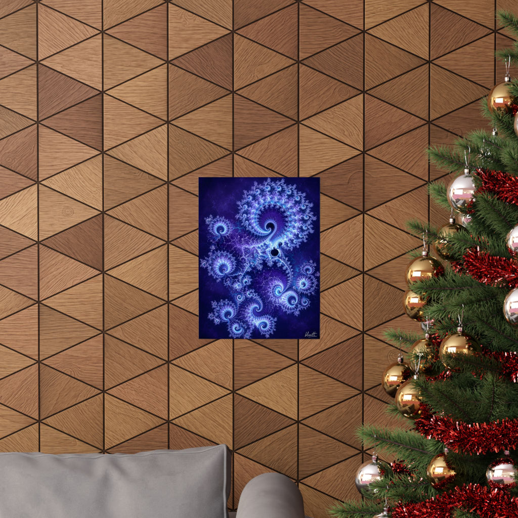 Copper Infinity - Bioluminescent Jellyfish Poster