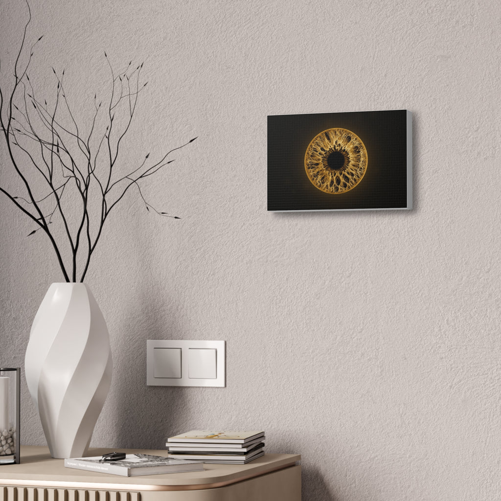 BLXNTT Iris – Lace Web Amber Glossy Canvas