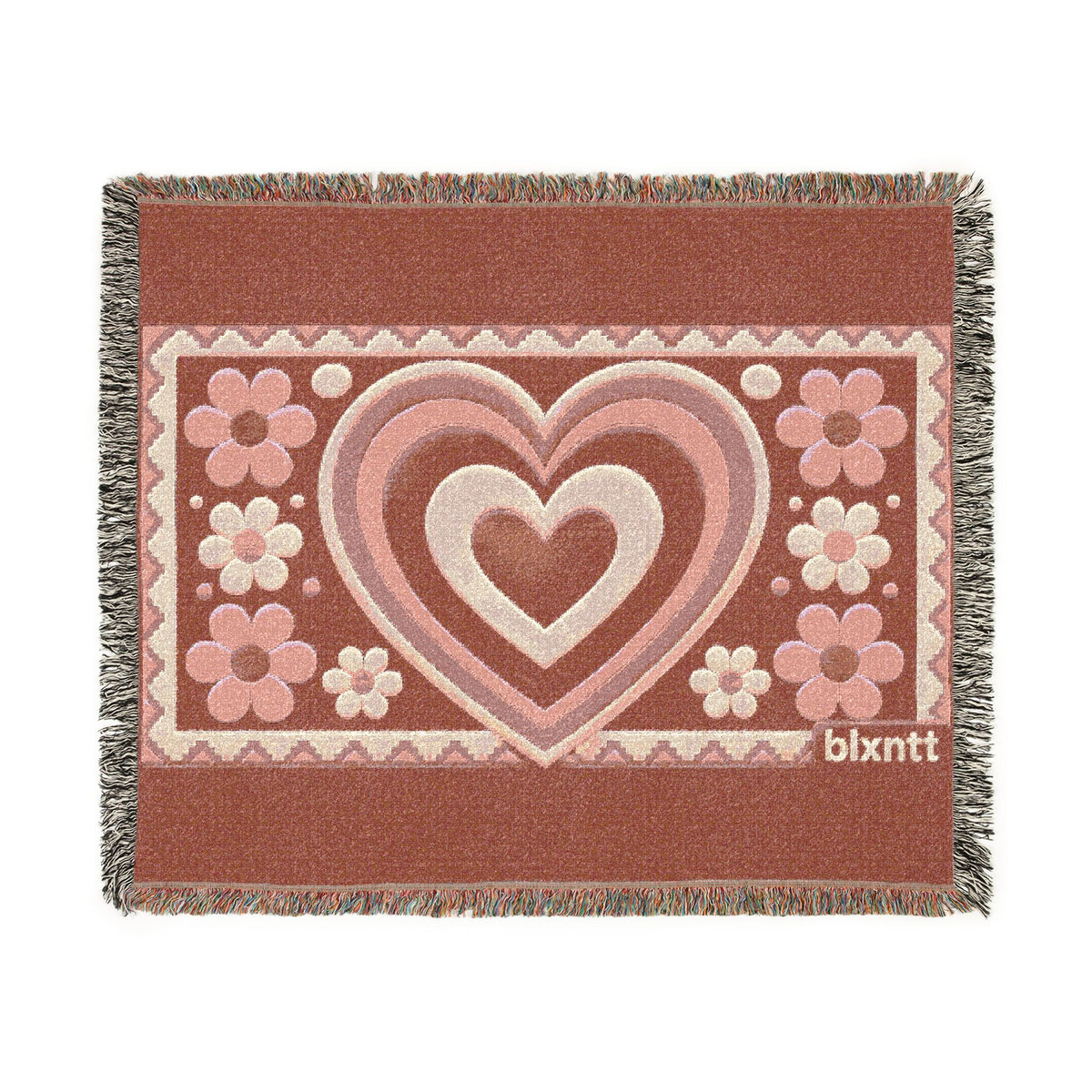 BLXNTT Pink Hippie Woven Blanket #1