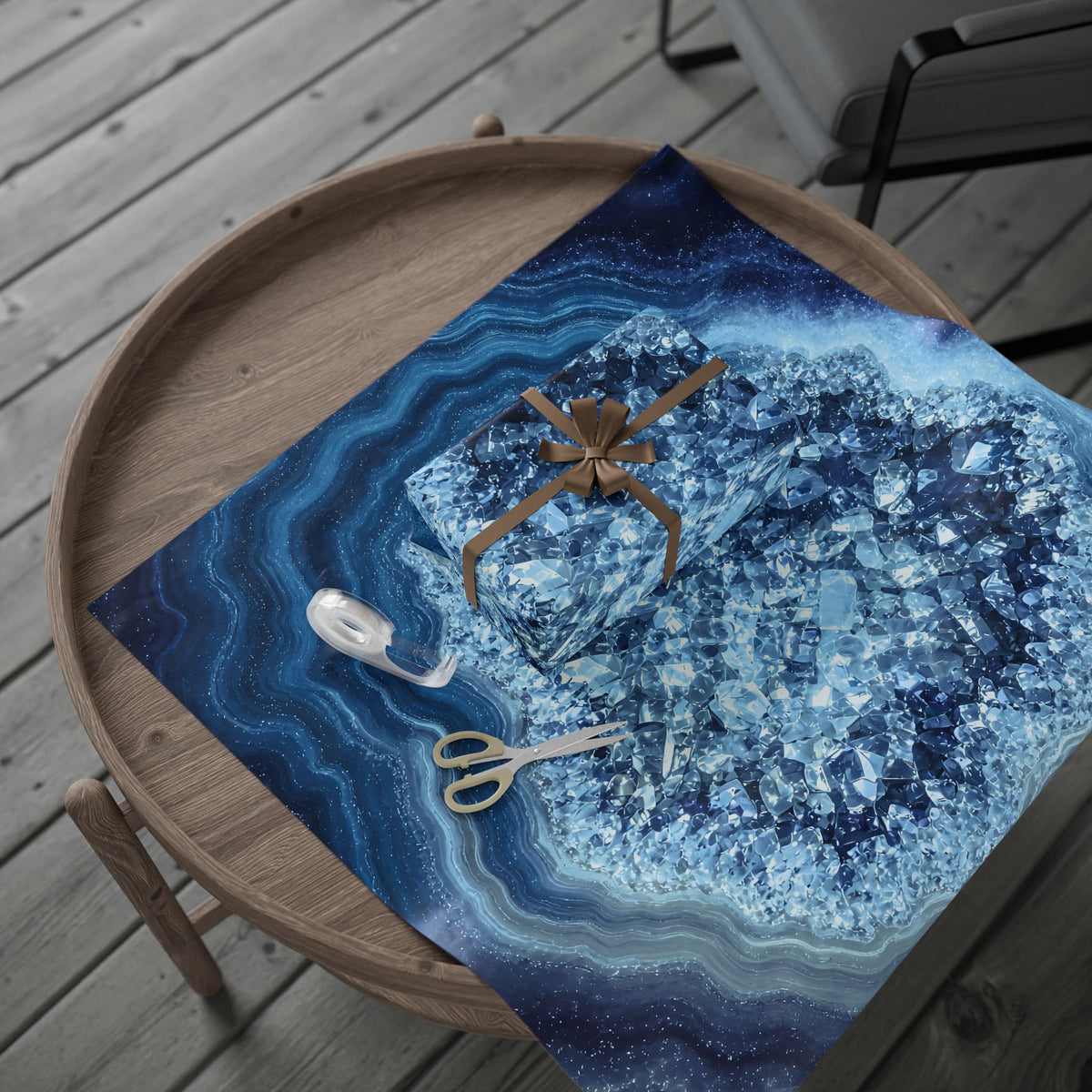 Geode Core - Glacier Wrapping Paper
