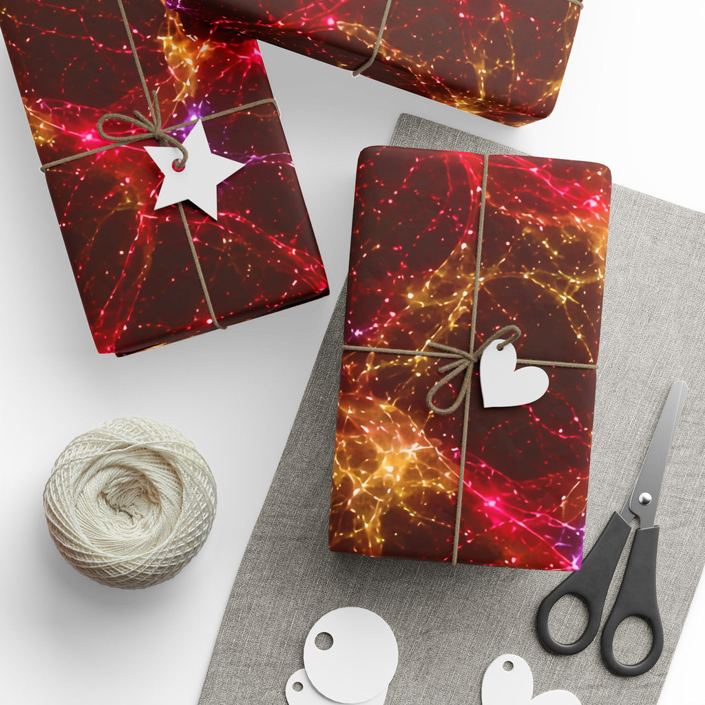 Neon Mycelium - Rainbow Nerve Wrapping Paper