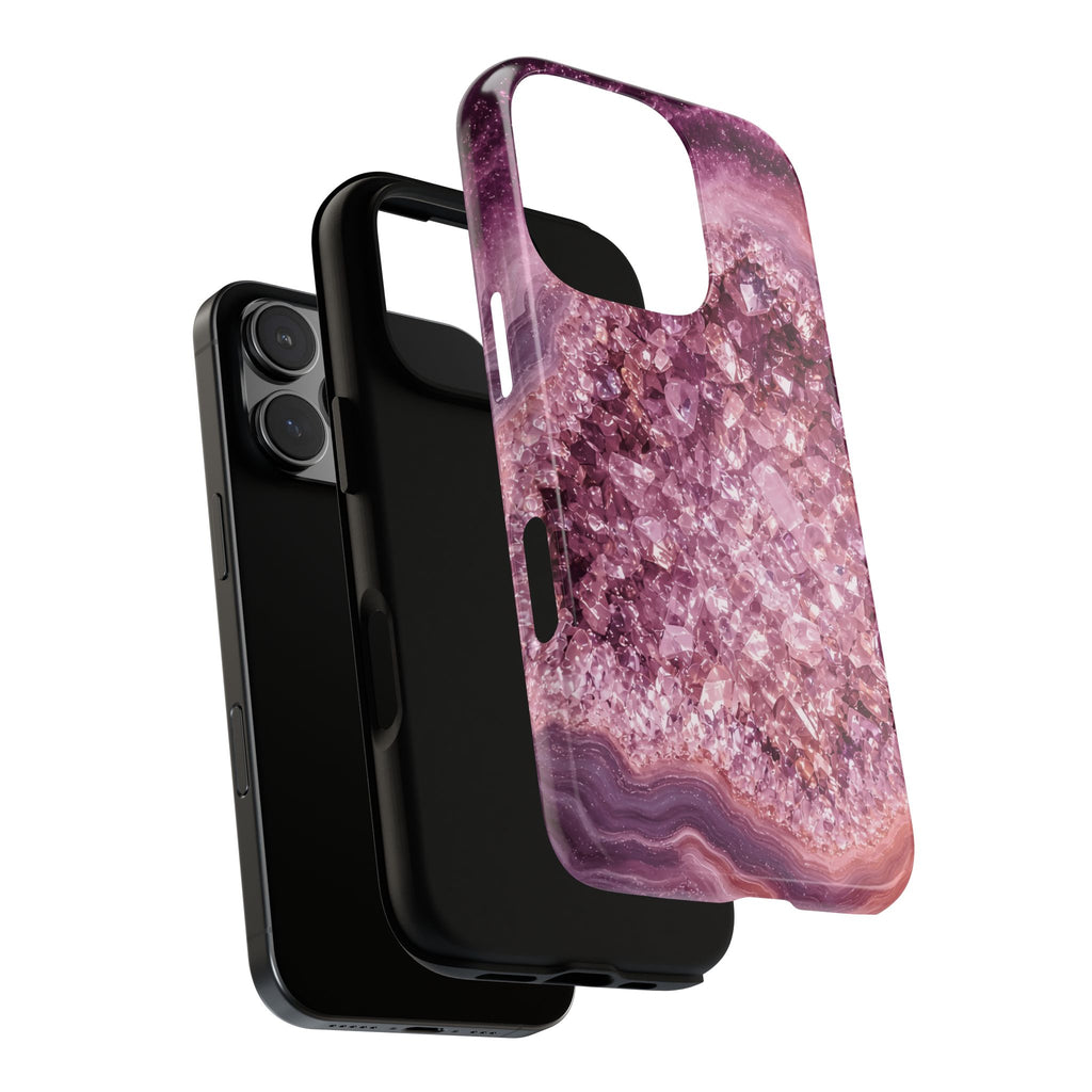 Geode Core - Rose Quartz Phone Case