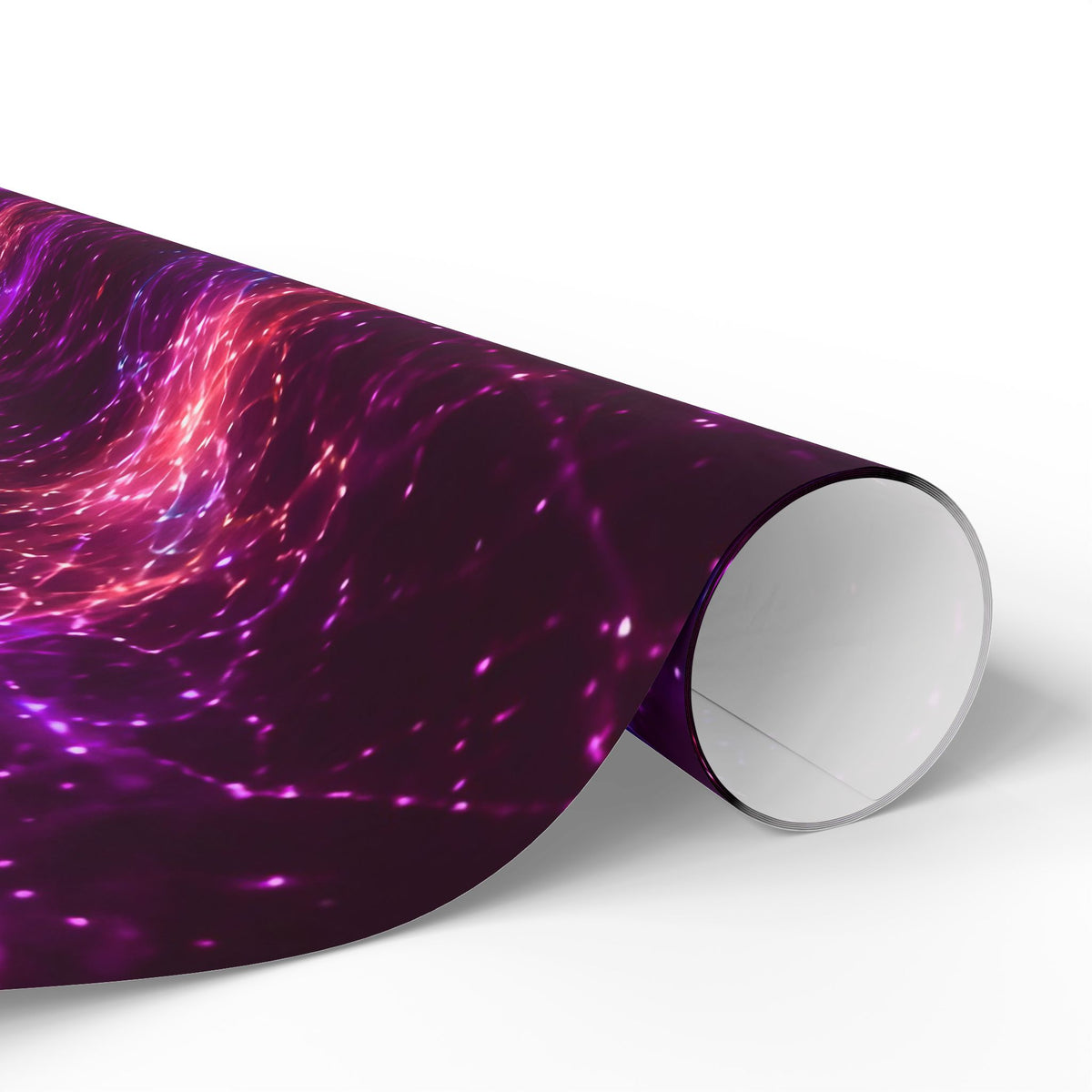 Neon Mycelium - Ember Orchid Wrapping Paper