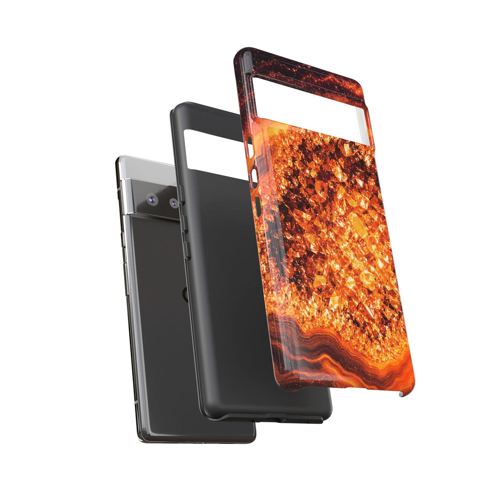 Geode Core - Molten Lava Phone Case