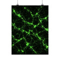 Neon Mycelium - Toxic Lime Poster