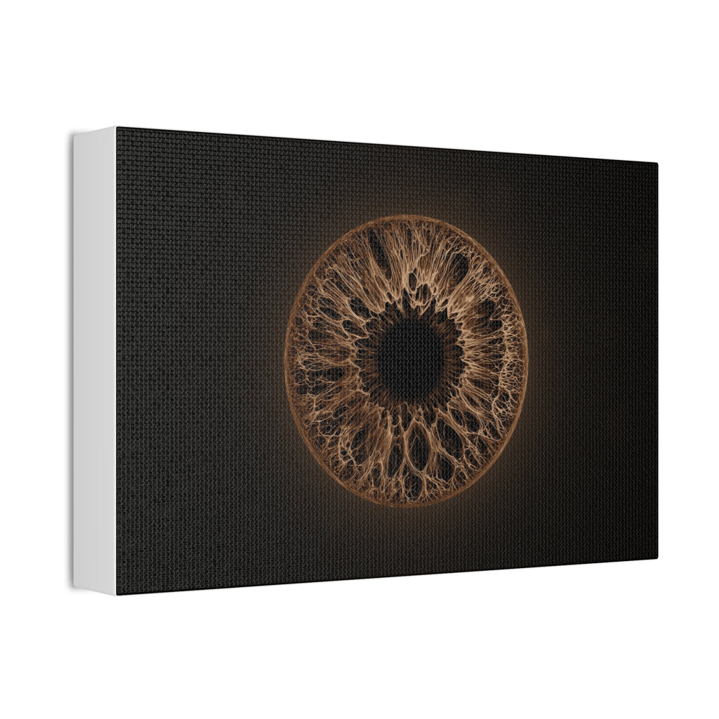 BLXNTT Iris – Lace Web Dark Brown Glossy Canvas