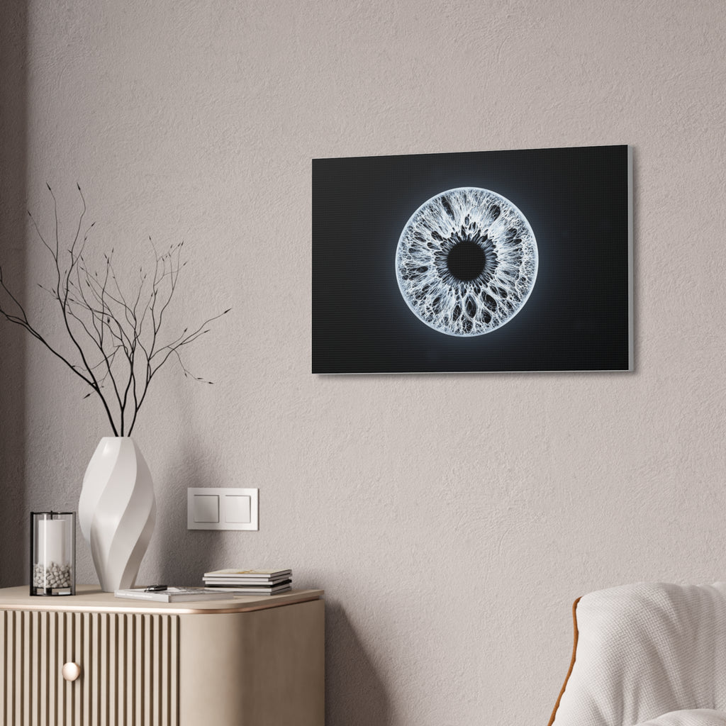 BLXNTT Iris – Lace Web Ice Silver Glossy Canvas