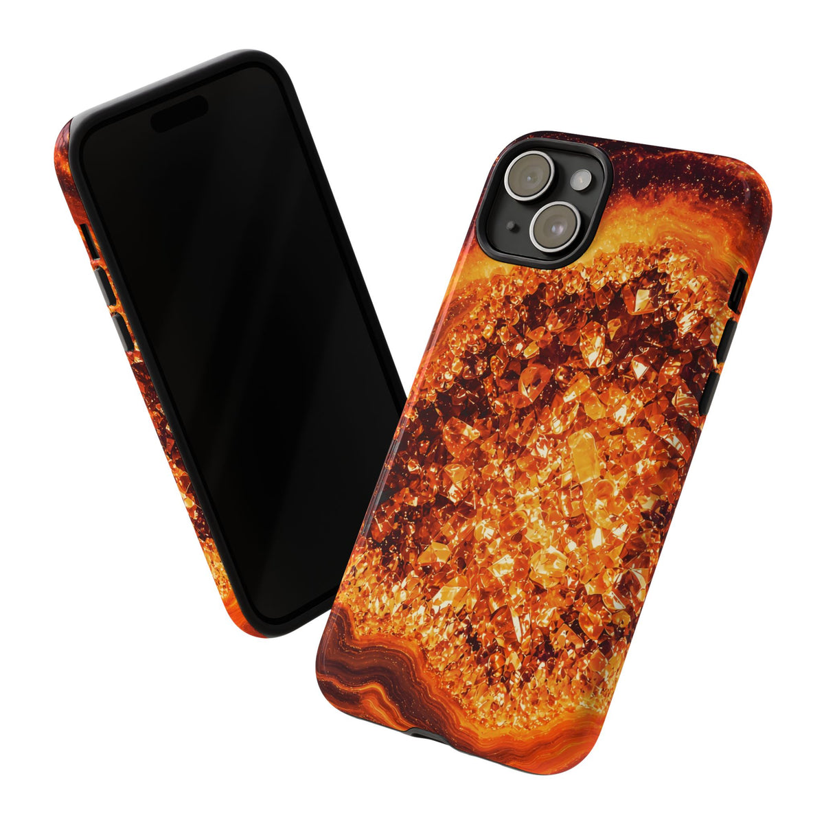 Geode Core - Molten Lava Phone Case
