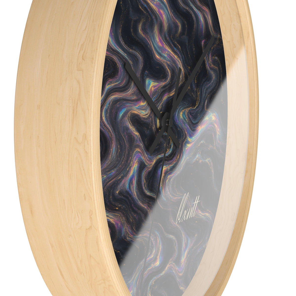 Galaxy Iridescent Marble Wall Clock