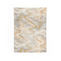 White & Gold Marble Tapestry