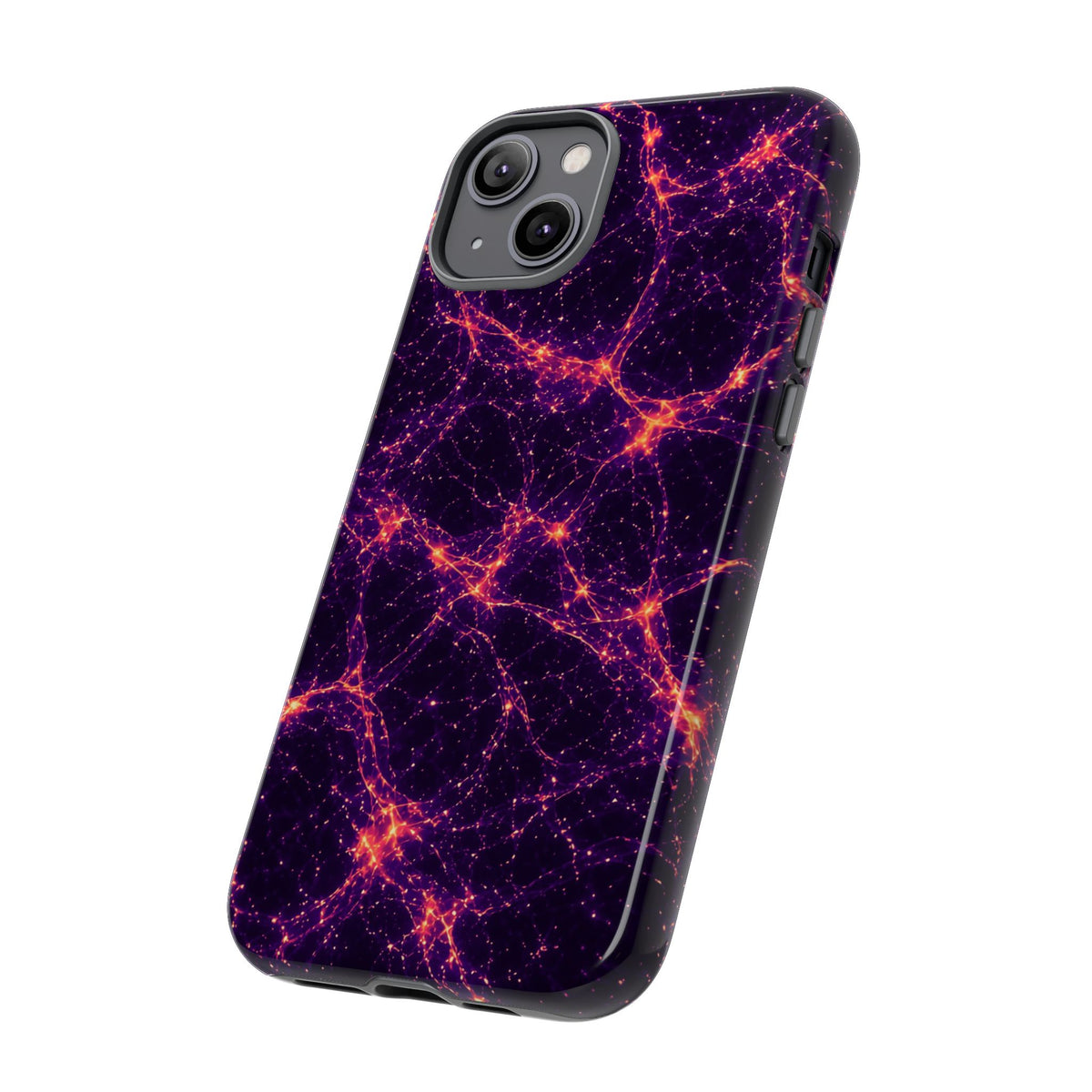 Neon Mycelium - Sunset Synapse Phone Case
